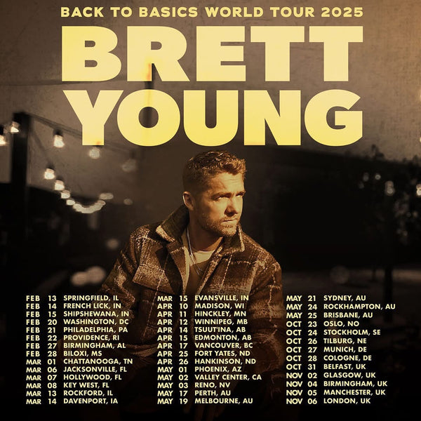 Brett Young 2025 Tour Setlist: Full Song List and Concert Highlights