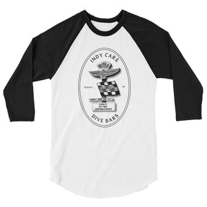 Indy Car Dive Bars 3/4 sleeve raglan shirt