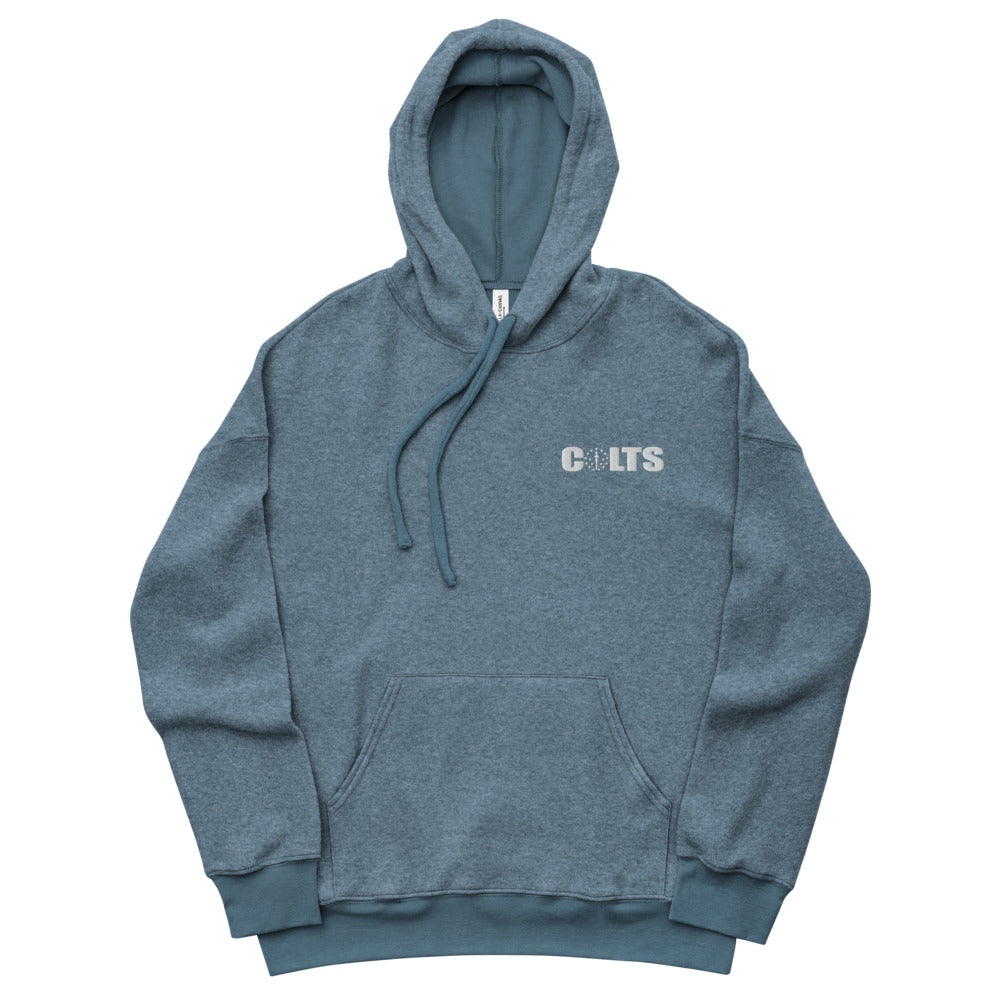 Colts Embroidered Unisex Sueded Fleece Hoodie